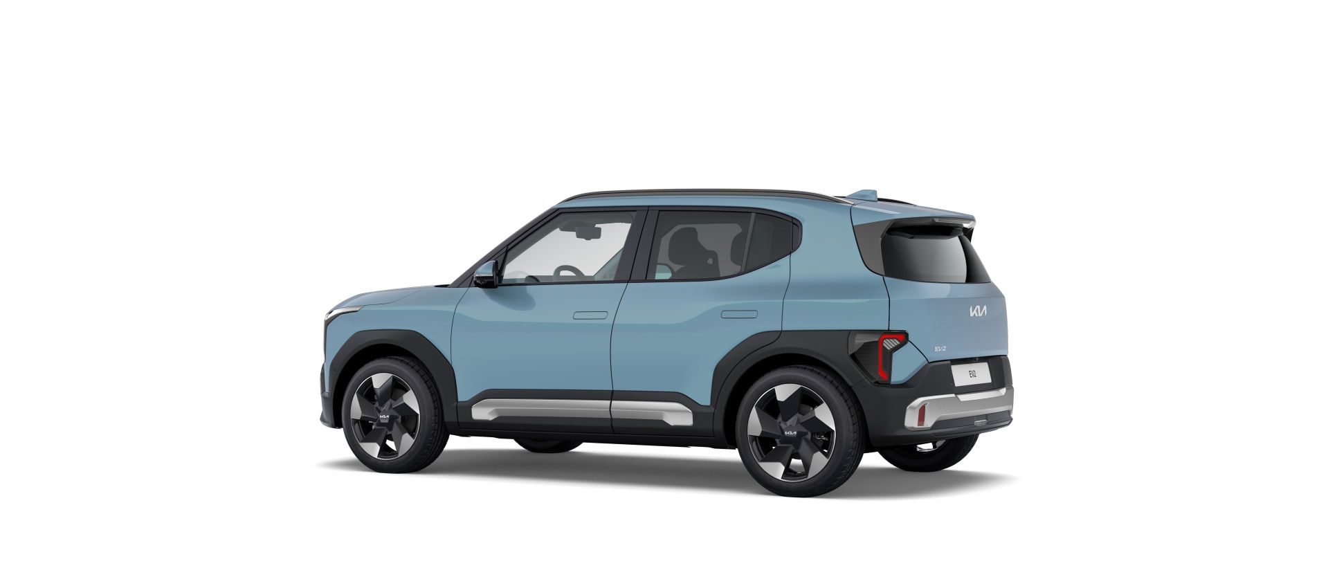 Zaga del Kia EV2 con los pilotos traseros verticales
