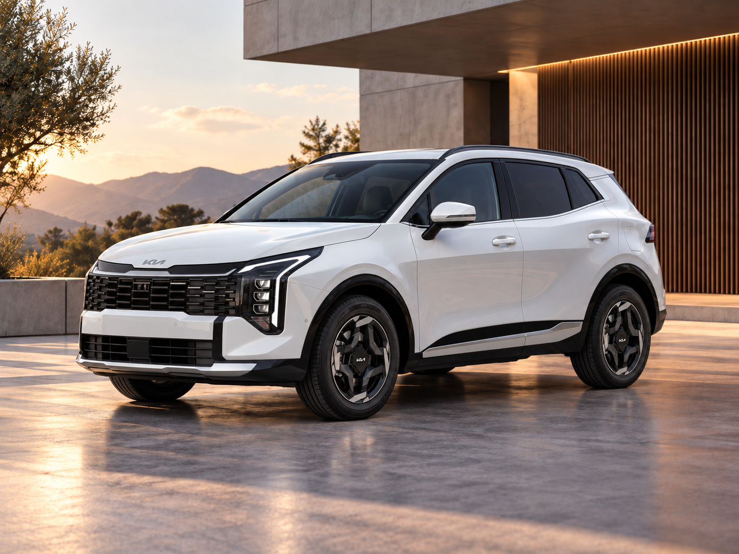 Kia Sportage 2026 acabado Drive en vista tres cuartos delantera