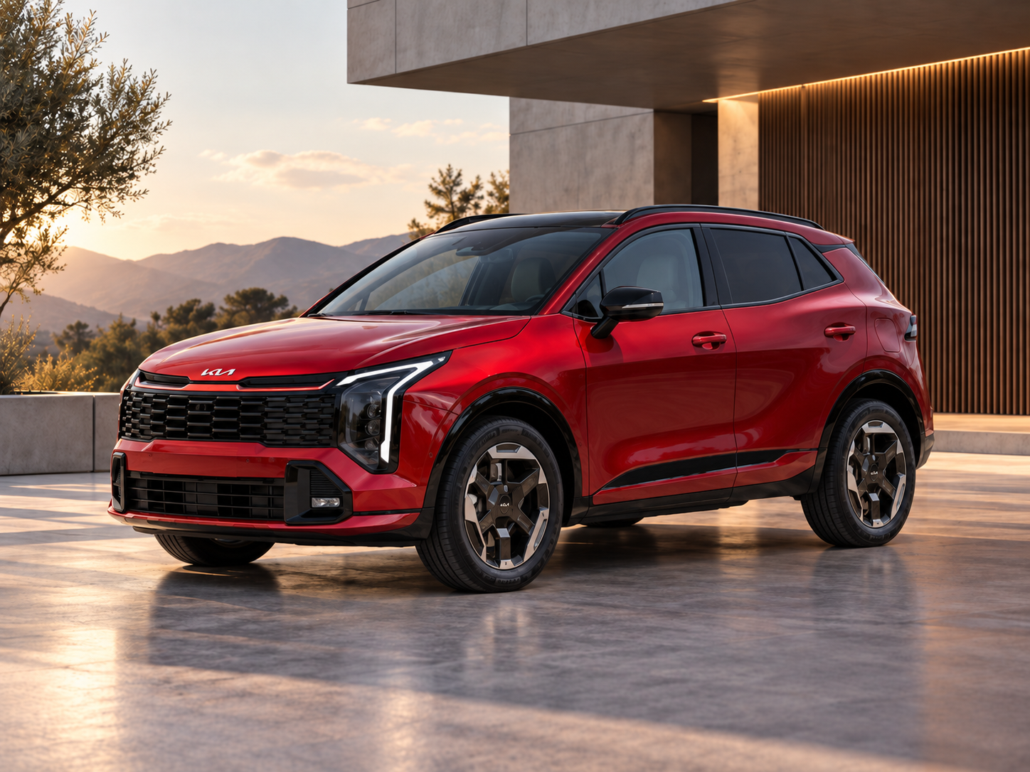 Kia Sportage 2026 acabado Tech en vista tres cuartos delantera